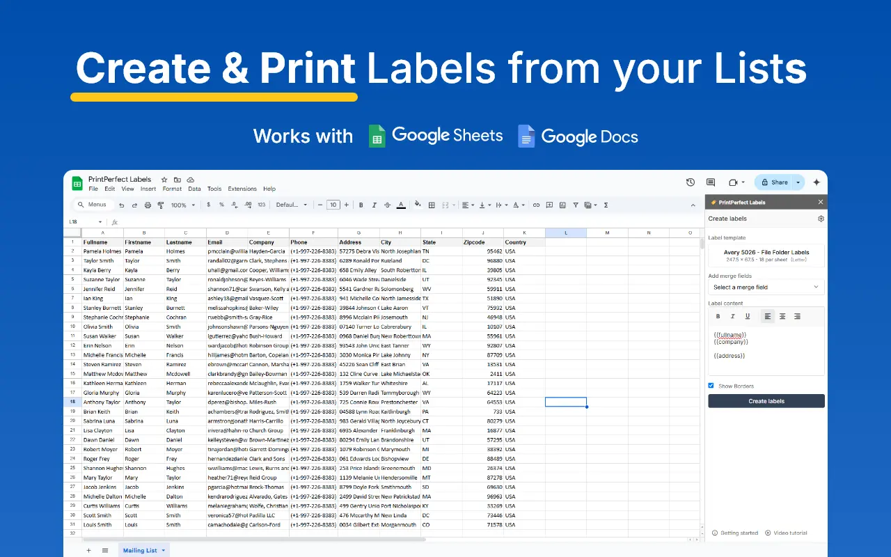 PrintPerfect Labels Screenshot
